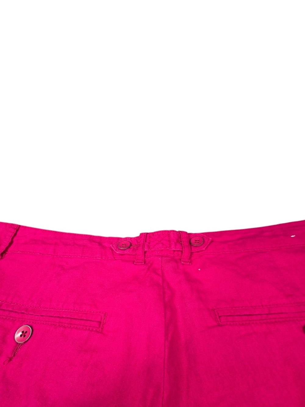 GAP Bright Pink Chino Shorts Cuffed Hem Size 12 - Picture 8 of 8